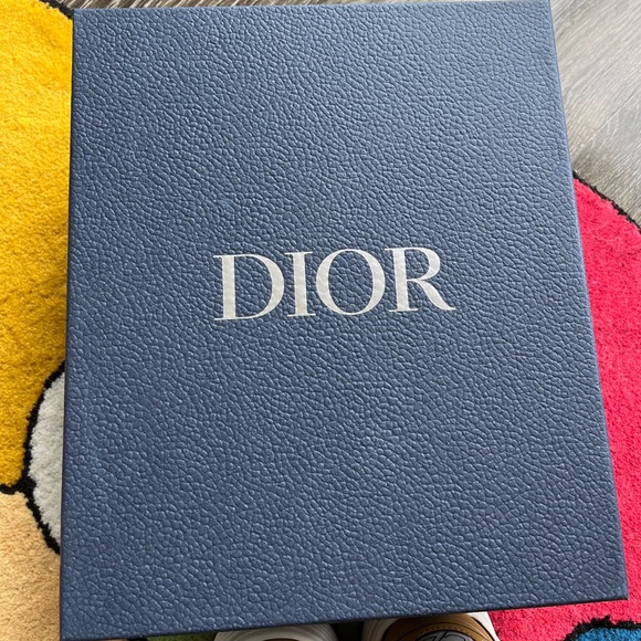 Men’s DIOR B22 Sneaker. Green & white technical mesh with ebony & smooth camel. - Picture 5 of 5